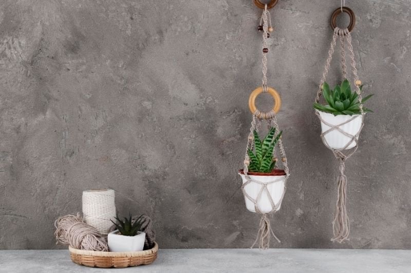 Using a Macrame Pot