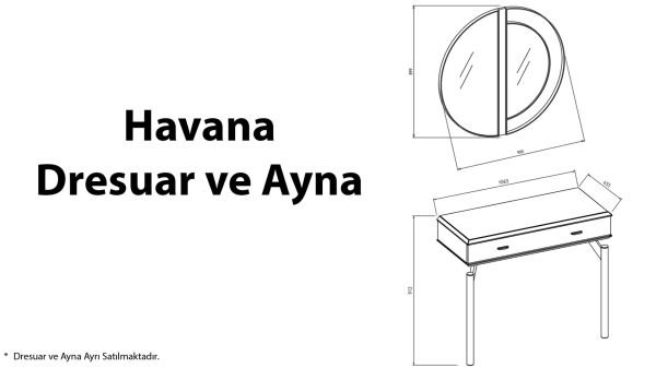 Havana Dresuar Ve Ayna