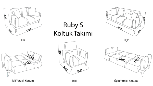 Ruby S Koltuk Takımı