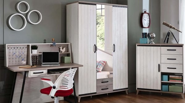 Montes 3 Doors Wardrobe