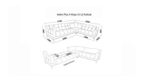 Aden Plus Corner Sofa