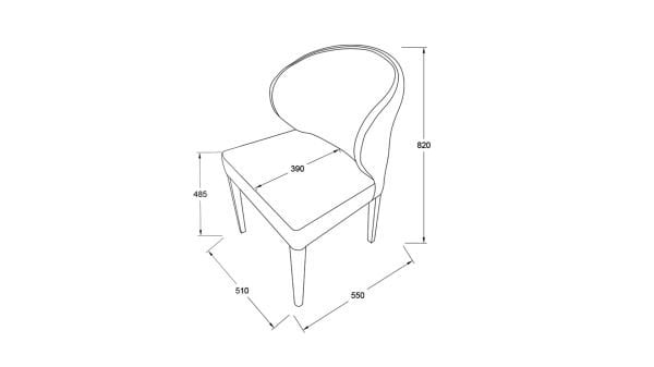 Napoli Sandalye 6347 2 li