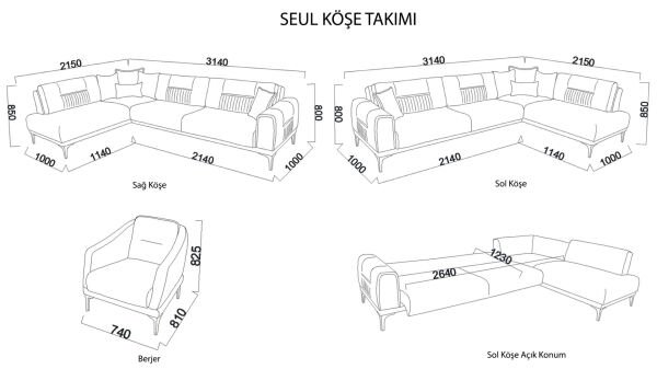 Seul Köşe Koltuk