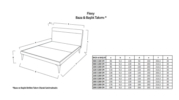 Flexy Baza Başlık Takımı - Gri