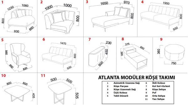 Atlanta Tekli Dönerli Koltuk - Hardal