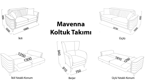 Mavenna Koltuk Takımı